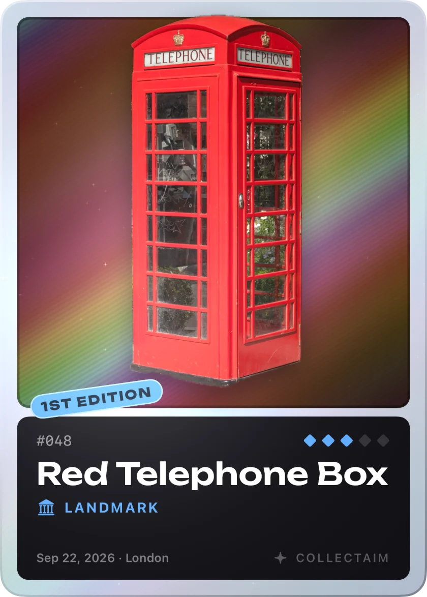 Red Telephone Box, a rare card